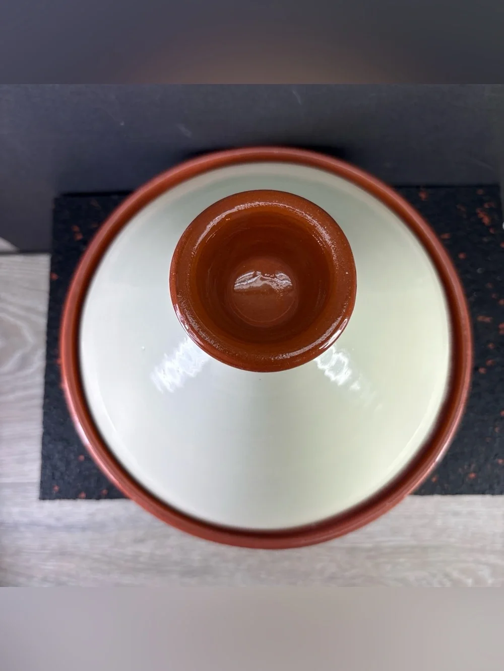 Tagine Stovetop Ceramic Cooket by Le Souk Ceramique, Made in Tunisia 7.5” X 8.75